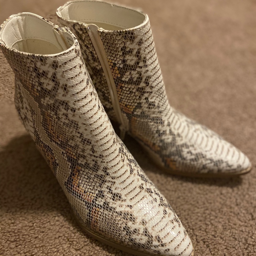 New Free People Snake Skin Bootie